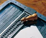 Punktschrift-Tafel A4 aus Blech