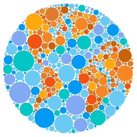 runde Farbtesttafel mit Weltkarten-Motiv