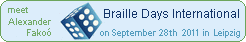 World Congress Braille21, link opens a new window in english meet Alexander Fakoó englisch
