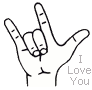 Fingerzeichen ILY