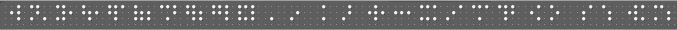 Fakoo-Ziffern und Satzzeichen 1234567890.,:;+-=/!?<>()&euro;@ auf einer Braille-Zeile