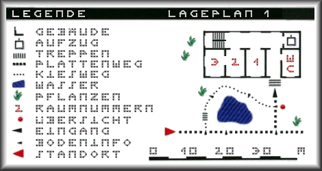 tastbarer Lageplan mit Legende in Fakoo (Beschreibung siehe lageplan.txt)