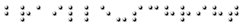 Text 'braille-schrift' in Braille-Schrift