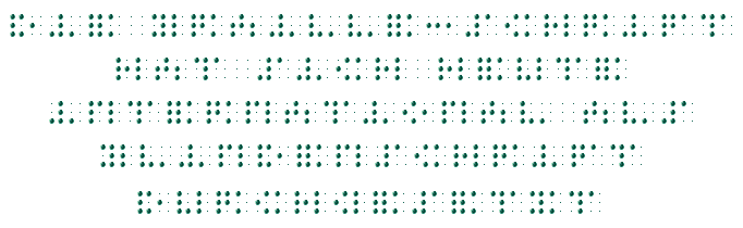 DIE BRAILLE-SCHRIFT HAT SICH HEUTE INTERNATIONAL ALS BLINDENSCHRIFT DURCHGESETZT