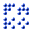 Logo 32 x 32, blaue Punkte auf wei�em Grund, Schrift: oben 'FA' unten 'KO' in Fakoo
