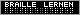 Micro-Button 80 x 15, BRAILLE-LERNEN wei� auf schwarz + 'braille lernen' in Braille