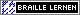 Micro-Button 80 x 15, Logo + BRAILLE-LERNEN wei� auf schwarz