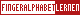 Micro-Button 80 x 15, FINGERALPHABET LERNEN wei� / dunkelrot