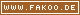 Micro-Button 80 x 15, WWW.FAKOO.DE wei� auf braun