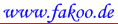 Schriftzug www.fakoo.de, 118 x 24