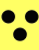 Logo 'drei schwarze Punkte' (Behindertenzeichen)