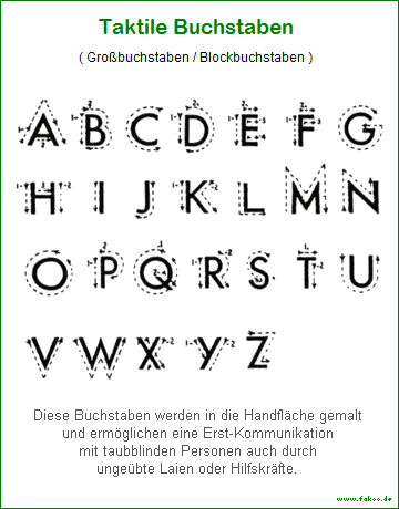 Block-Buchstaben