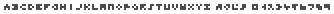 Alfabet Fakoo w Fakoo micro-font, podwyżki