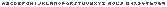 Fakoo-Alphabet als Pixelschrift, 3�3 Pixel