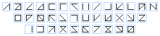 Quadoo-Alphabet sehr klein