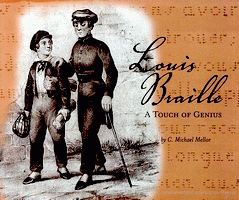 Cover des Buches 'Louis Braille, a touch of genius' von Michael Mellor